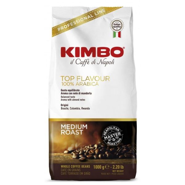 Кофе зерновой KIMBO Top Flavour обжарка средняя 1 шт 1 кг [014015]